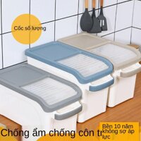 Xả Kho Thùng đựng gạo 15kg thông minh chống ẩm mốc có nắp nhựa an toàn sức khỏe Siêu Tiện Ích