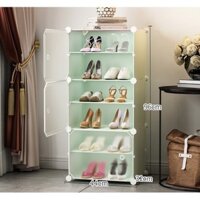 “XẢ KHO” TỦ GIÀY NHỰA LẮP GHÉP 6 NGĂN ĐỰNG GIÀY DÉP (để được 12 đôi)