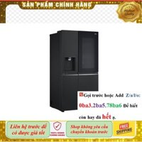 xả kho Tủ lạnh LG Instaview lấy nước ngoài UVnano 635L màu đen GR-X257BL |