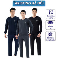(XẢ KHO XL) Bộ nỉ ARISTINO CHÍNH HÃNG 100% quần suông cạp chun co giãn dễ chịu ALH011W1 (2 màu)