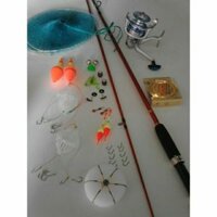 (Xả kho)Bộ cần 2 khúc shimano và máy AL 7000 cùng phụ kiện(docauabu)