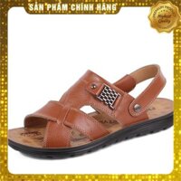 [XẢ KHO]Dép da mùa hè cao cấp, Dép da nam, dép nam giá rẻ bất ngờ