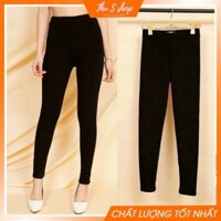 [XẢ KHO_FREESHIP]  [Chất Đẹp] Quần Legging lót nỉ đại hàn co dãn 4 chiều chất đẹp lót lông dày dặn siêu ấm