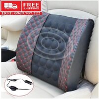 [xả kho]Gối tựa lưng massage ô tô xe hơi cao cấp(đệm lưng)