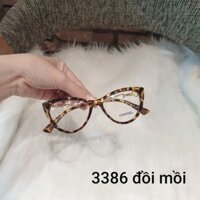 [XẢ KHO]Gọng kính cận mắt mèo Gstore 3386{HÀNG F2}Fullbox(Hộp kính, khăn lau,thẻ bảo hành)Tặng 01 chai nước rửa kính 15K