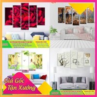 [XẢ KHO]Tranh treo tường Hiện đại 5 tấm/Gỗ MDF Hàn Quốc chống ẩm mốc, mối mọt