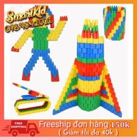 XẢ KHO_XẢ KHO GIẢM5K_Xếp Hình Lắp Ghép Hình Đạn Nhựa Cho Bé 2-9 Tuổi_Đồ Chơi Giáo Dục