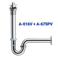 Xả lavabo INAX A-016V (Trụ xả chặn nước),  A-675PV (Co P), A-676PV (Co P bầu), xi phông chậu rửa chính hãng