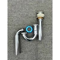 Xả lavabo nhấn inox 304 ( 2 bộ phận đầu xã và co P)