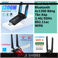 XẢ LỖ █ Card wifi Bluetooth Fenvi Wifi 5 Pci-e Không Dây Ac1200 Băng Tần Kép 2.4G/5GHz 802.11ac wifi 6 ax1800 Ax1800M