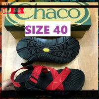 XẢ LỖ █ H22 - Dép Sandal Nam quai hậu Chaco kẻ đỏ thời trang dễ phối đồ