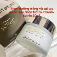 [XẢ LỖ] Kem dưỡng trắng và tái tạo da ốc sên Snail Matrix Cream Scinic 50ml