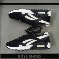 XẢ LỖ NHANH TAY THANH LÝ - Giày sneaker nam Thể thao G32 ĐEN chất vải kết hợp da lộn phong cách trẻ trung năng động bu
