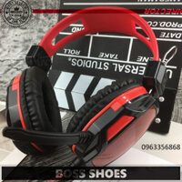 XẢ LỖ █ Tai Nghe Chụp Tai Chuyên Chơi Game Qinlian A6 Jack 3 5 Có Micro Dây Chống Đứt Dùng Được Cho Máy Tính Và Điệ