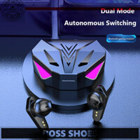 XẢ LỖ █ Tai nghe Gaming Bluetooth 5.1 X15 tai phone nghe nhạc thể thao không dây pin trâu nhét tai chơi game không