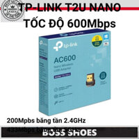 XẢ LỖ █ Usb Wifi TP-Link chuẩn AC600 Mbps 5Ghz thu sóng Wifi băng tần kép Gigabit Archer T2U Nano /  T2U Plus dành