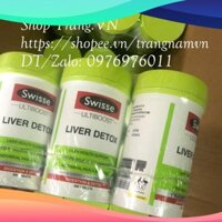 XẢ LỖ  Viên uống thải độc gan Swisse Liver Detox 200 viên CỦ XẢ