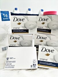 Xà Phòng Cục Dove White/ Blanc (113g)  Dưỡng Trắng Sáng Da.