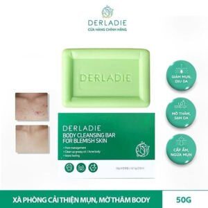 Xà Phòng Giảm Mụn Cơ Thể Derladie Body Cleansing Bar For Blemish Skin 50g
