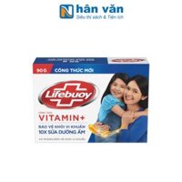 Xà Phòng Lifebuoy Vitamin + Chăm Sóc Da Với Tinh Chất Sữa 90g