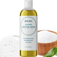 Xà phòng lỏng thiên nhiên Honeydew unscented CASTILE SOAP không mùi làm sạch và dưỡng ẩm cho mặt, cơ thể & tóc 236ml mỹ
