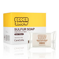 Xà Phòng Lưu Huỳnh Carecella Ecoer Snow Sulfur Soap (1 bánh)