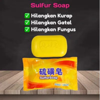 Xà phòng lưu huỳnh để rửa mặt, gội đầu, tắm, kháng khuẩn, loại bỏ mạt, xà phòng loại bỏ dầu, nhà sản xuất xà phòng lưu huỳnh bán buôn