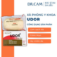 Xà phòng ngừa mụn cơ thể, mụn lưng UDOR SOAP BAR 80g, Giảm mụn, giảm thâm, sáng mịn cơ thể