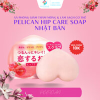 Xà phòng ngừa thâm mông và làm sạch cơ thể Pelican Hip Care Soap giảm thâm ngừa mụn từ quả đào Nhật Bản 80g