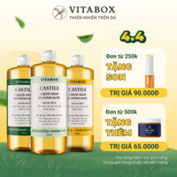 Xà phòng nước đa năng Vitabox Castile Liquid Soap - Thành phần tự nhiên dịu nhẹ cho da nhạy cảm