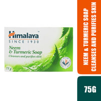 Xà Phòng Thiên Nhiên Himalaya Neem Và Nghệ Tây Bảo Vệ Da Làm Sạch, Thanh Lọc Giữ Da Tươi Mát Himalaya Herbals