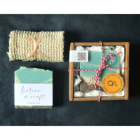 Xà phòng thủ công tạo hình sóng biển với tinh dầu cam chăm sóc da