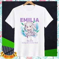 🔥XẢ SỐC🔥 Áo thun anime Re:Zero Emilia Chibi Art - CODE11