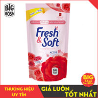 Xả vải fresh soft 1 túi 600ml. bigboss xả mềm vải thái lan nước xả mềm vải comfort