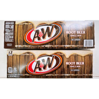 Xá xị Mỹ A&W Root Beer 355ml.