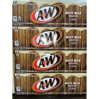 Xá Xị Mỹ A&W Thùng 12 Lon 355ml