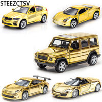 Xác thực 100% 1: 32 Vàng Series Hợp Kim Địa Hình Xe Bánh Mô Hình Trang Trí Đồ Chơi Trẻ Em Cho Bé Trai Quà Tặng Sinh Nhật