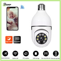 Xác thực 100% Bóng Đèn Camera An Ninh 4X Zoom Kỹ Thuật Số Wifi Ngoài Trời Bóng Đèn Trong Nhà Camera Phát Hiện Chuyển Động Dễ Dàng Lắp Đặt Tương Thích Cho Ổ Cắm E27