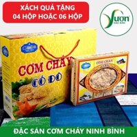 (Xách 06 hộp 200g) CƠM CHÁY CỐ ĐÔ làm quà biếu tặng cơm cháy chà bông món quà quê đặc sản Ninh Bình