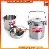 Xách cháo inox Zebra cáo ngăn trong cạn lòng 151612-151614 NT