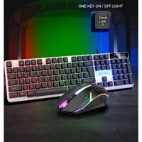 (Xakhohcm6784) - [Màu đen] Bộ bàn phím và chuột LIMEIDE GTX 350 giả cơ led siêu đẹp chuột chơi game