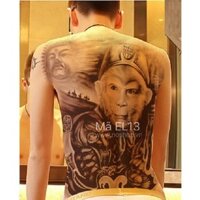 Xăm dán full lưng tôn ngộ không EL13