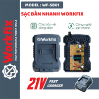 [Xám] Sạc máy khoan Workfix 1.8A Chân pin phổ thông sạc siêu nhanh