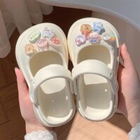 Xăng đan Hai Tay Dễ Thương Cho Trẻ Em EVA Crocs Mùa Hè Đế Mềm Chống Trơn Trượt Bé Gái Giày Công Chúa Cho Bé