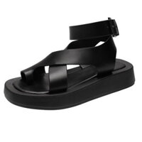 Xăng đan Nữ HOT Mùa Hè 2024 Màu Trơn Thoải Mái Nữ Đi Biển Giày Chunky Sandal Dành Cho Nữ Giày Chống Trơn Trượt