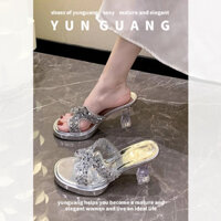 Xăng đan Nữ YUNGUANG Giày Cao Gót Thanh Lịch Xăng đan Cao Gót Pha Lê