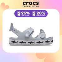 Xăng Đan Trẻ Em Crocs Toddler Crocband Cruiser Shark - Light Grey