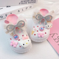 Xăng đan Trẻ Em Hello Kitty Dép Đi Biển Ngoài Trời Dép Chống Trơn Trượt Giày Bé Gái