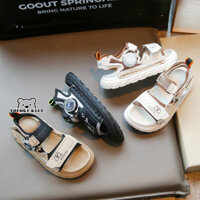 Xăng đan YUANQI KIDS Giày đi biển đế mềm mùa hè dành cho bé trai và bé gái Dép xỏ ngón thể thao chống trượt có khóa xoay