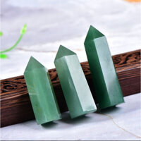 Xanh Aventurine Tháp Pha Lê Tự Nhiên Điểm Obelisk Đũa Phép Trang Trí Nhà Cửa Pha Lê Khắc Vật Trang Trí Năng Lượng Đá Quà Tặng